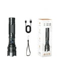 thumbnail image 2 of Super Bright Tactical Flashlight - 2025 Upgrade 10000 Lumens LED Zoomable Torch - Digital Display & Waterproof - Long Range Focus for Camping/Emergency (2-Pack), 2 of 9