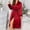 *Red, variant on ClodeEU Women's Satin Silky Robe,Lightweight Soft Sleepwear With Belt,Casual Cozy Sleepdress Black,Womens Plus M