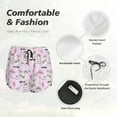 thumbnail image 6 of Lsque No Drama Llama Printed Women's Running Shorts with Liner Pockets,Elastic Quick Dry Workout Athletic Gym Yoga Shorts,Womens High Waist Shorts-Small, 6 of 9