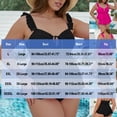 thumbnail image 3 of Npasoilc Bikinis Sets for Women High Waisted Two-Pieces Swim Skirt with Cover Belly Tops and Briefs Beachwear Set, 3 of 4