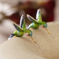 thumbnail image 2 of Yesbay Women Earrings Flying Hummingbird Enamel Alloy Piercing Jewelry for Party, 2 of 7