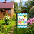 thumbnail image 3 of Hello Summer Garden Flag Sun Blue Waves Watermelon Ice Cream Garden Flag 28x40 inch Double Sided Small Burlap Yard Flag Vertical Seasonal Farmhouse Wedding Yard Outside Decorations, 3 of 6