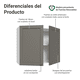 thumbnail image 3 of Alacena Gabinete Superior Cocina Madesa Vik 80cm BG, 3 of 4