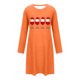thumbnail image 4 of Camisón corto de manga larga y cuello redondo para mujer, bata de baño holgada de invierno para el hogar, bata de poliéster para mujer., 4 of 6