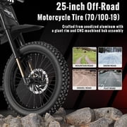 Ridingtimes GT73 Electric Bike 37MPH 48V 36.4Ah Battery for Adults,2400W Electric Mountain Bike, 85+Miles Electric Bikes ,Dual Hydraulic Brakes & Full Suspension, 25 Tire Electric Motorcycle UL2849