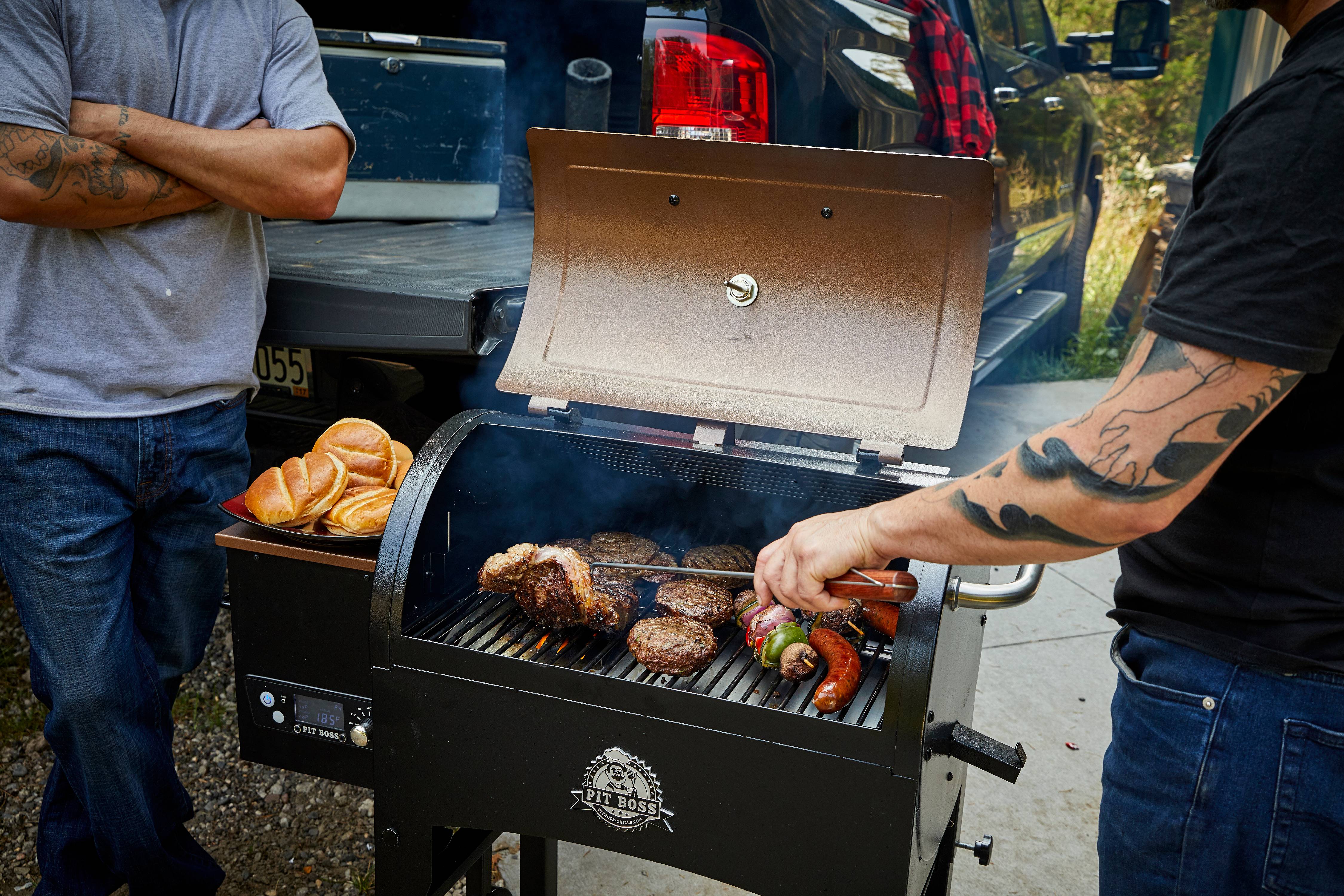 Pit Boss 340 Sq. in. Portable Tailgate, Camp Pellet Grill with Folding Legs - image 6 of 10