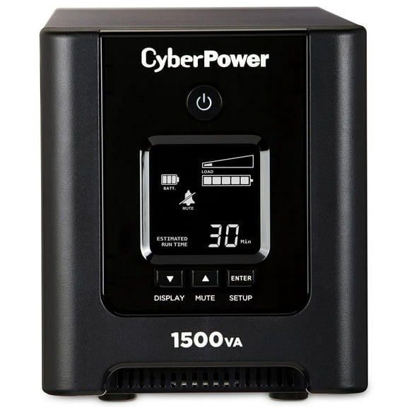 CyberPower OR1500PFCLCD Tower 1050W 1500V Uninterruptible Power Supply, 8 Outlets, 3' Cord