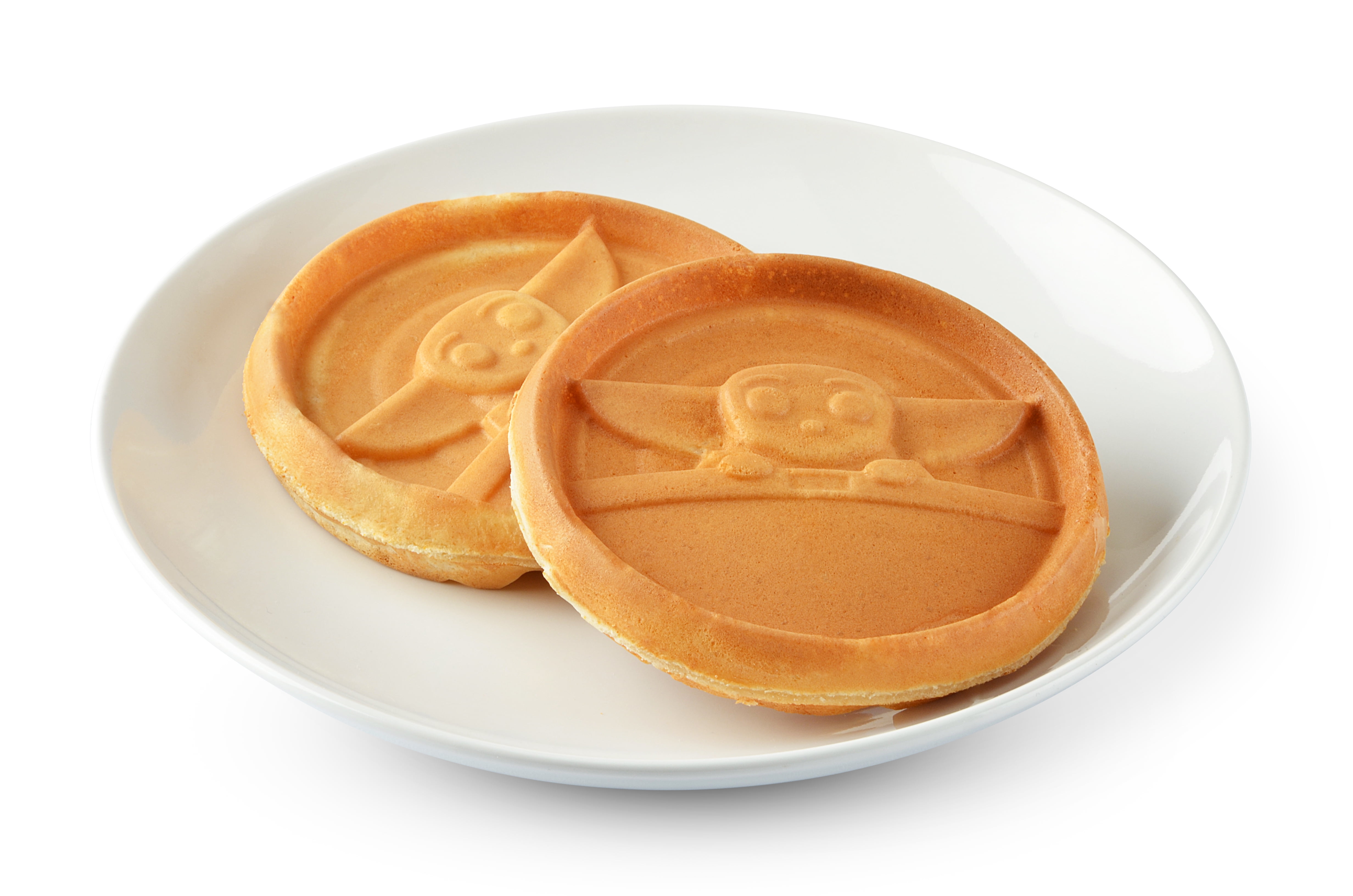 Star Wars Grogu Mini Waffle Maker from Select Brands - Appliance for Small, Round Waffles - The Mandalorian-Themed Waffle Iron - Themed Appliance with Nonstick Coating