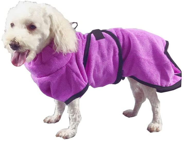 large dog bathrobe