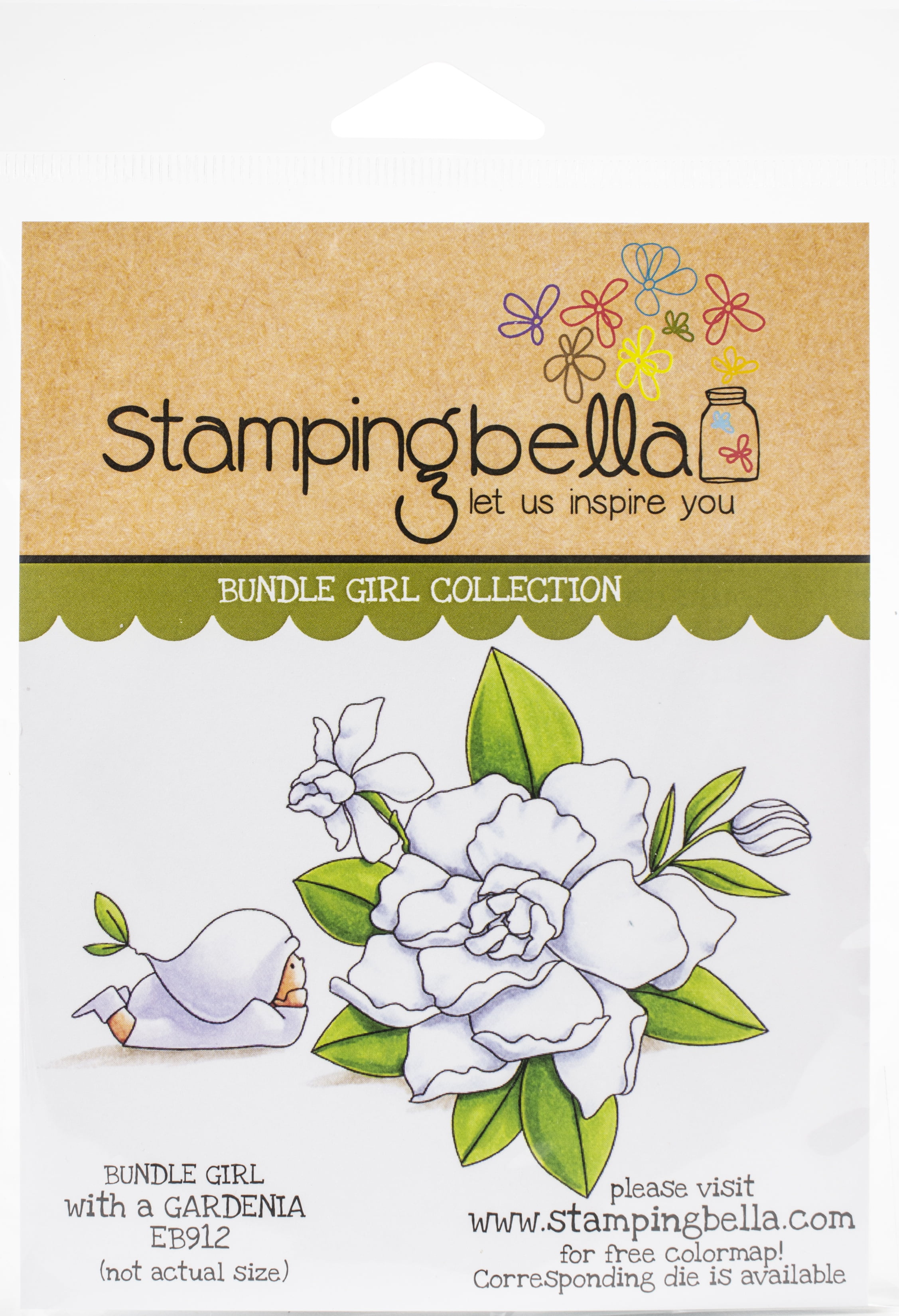 Stamping Bella Cling StampsBundle Girl With Gardenia