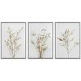 thumbnail image 4 of IDEA4WALL Framed Canvas Print Wall Art Set of 3 Wildflower Floral Botanical Prints, Modern Farmhouse Flowers Wall Decor, Large Wall Art, Minimalist Artwork for Home Decor - White 24"x36"x3, 4 of 5