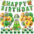 thumbnail image 3 of Globos de látex con temática de plantas zombis de dibujos animados para fiesta de cumpleaños, platos, pancartas, banderas, paquete para niños, suministros para fiestas y eventos, 3 of 5