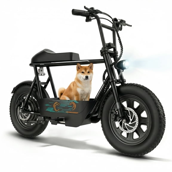 SANOPY 500W Electric Scooters with Seat for Adults, 20mph Top Speed, 25 Miles Max Range, Rugged 16" Air-Filled Tires, Commuting Electric Motorcycle with Large Capacity Basket,Black,UL2272 Certified