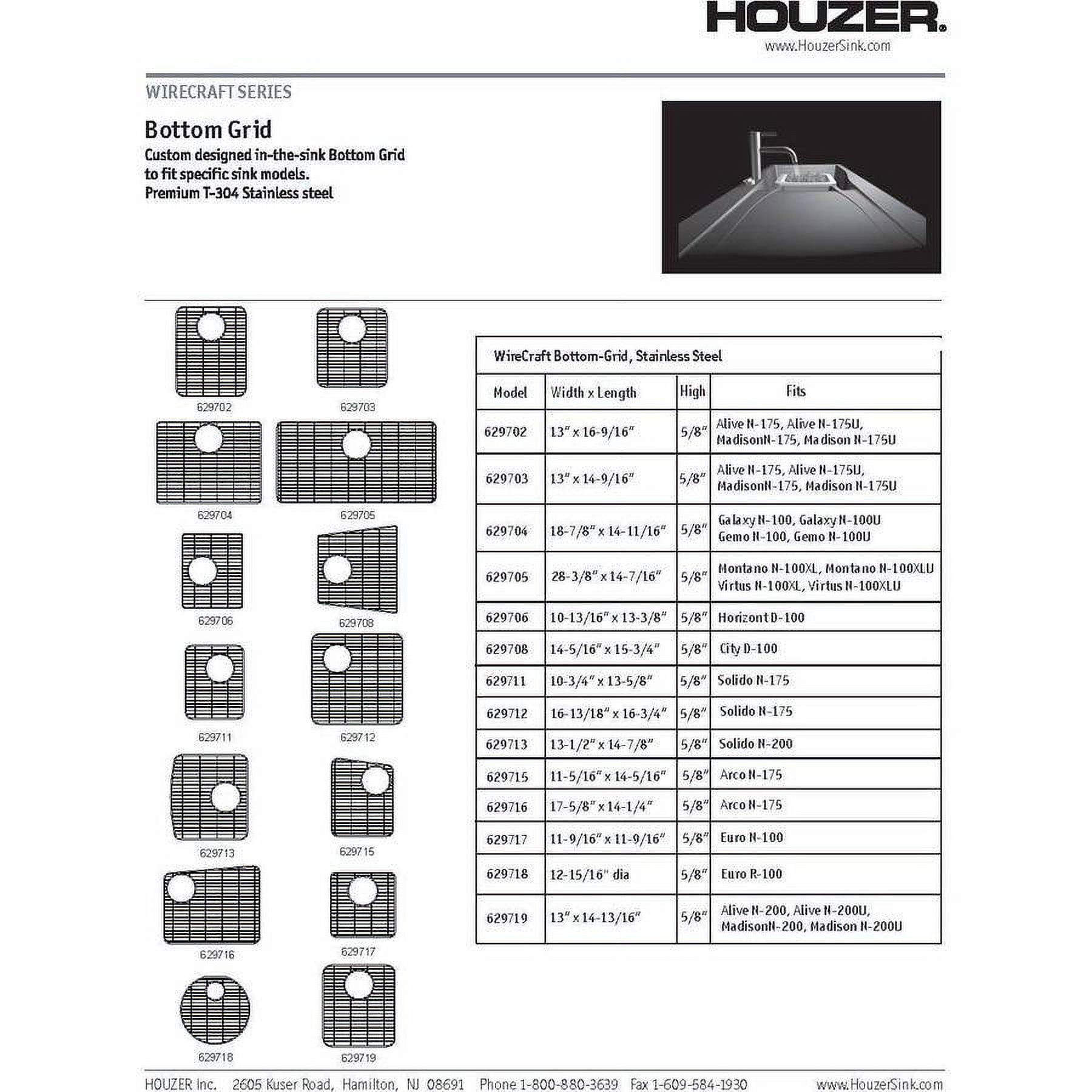 11-4/7 in. x 11-4/7 in. x 5/8 in. Wirecraft Bottom Grid 11-4/7 in. x 11-4/7 in. x 5/8 in. Wirecraft Bottom Grid