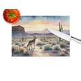 thumbnail image 4 of Carolines Treasures DAC7683LCB 15 x 12 in. Desert Sunset Coyote Glass Cutting Board, 4 of 5