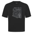 thumbnail image 2 of Men's Levelwear Black Chicago Cubs Sunrise Luxe Signature Knit T-Shirt, 2 of 3