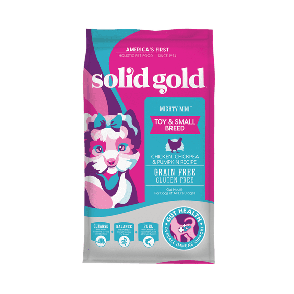 Solid Gold Mighty Mini Grain-Free Small Breed Dry Dog Food, Chicken, 4 lb.