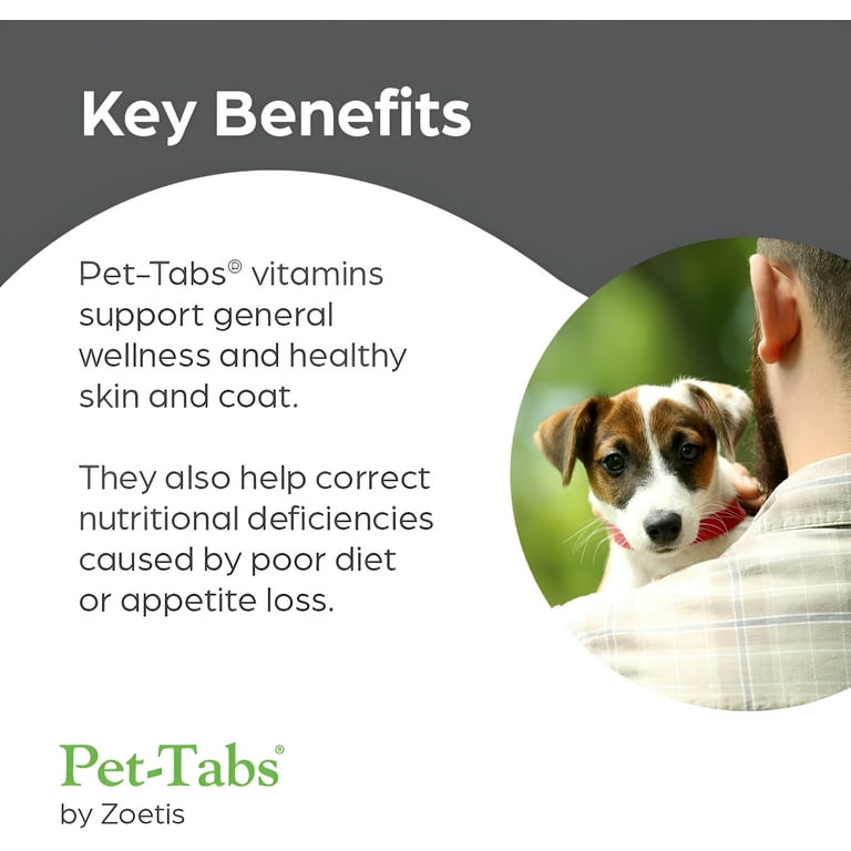Pfizer Pet Tabs Regular for Dogs and Puppies Chewable Vitamin Mineral Pills 180ct Walmart