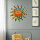 thumbnail image 3 of Decoración de pared de metal con cara de sol para interiores y exteriores, estrella de la luna del sol, decoración de pared para colgar en metal y vidrio, para exteriores, sala de estar, dor, 3 of 5