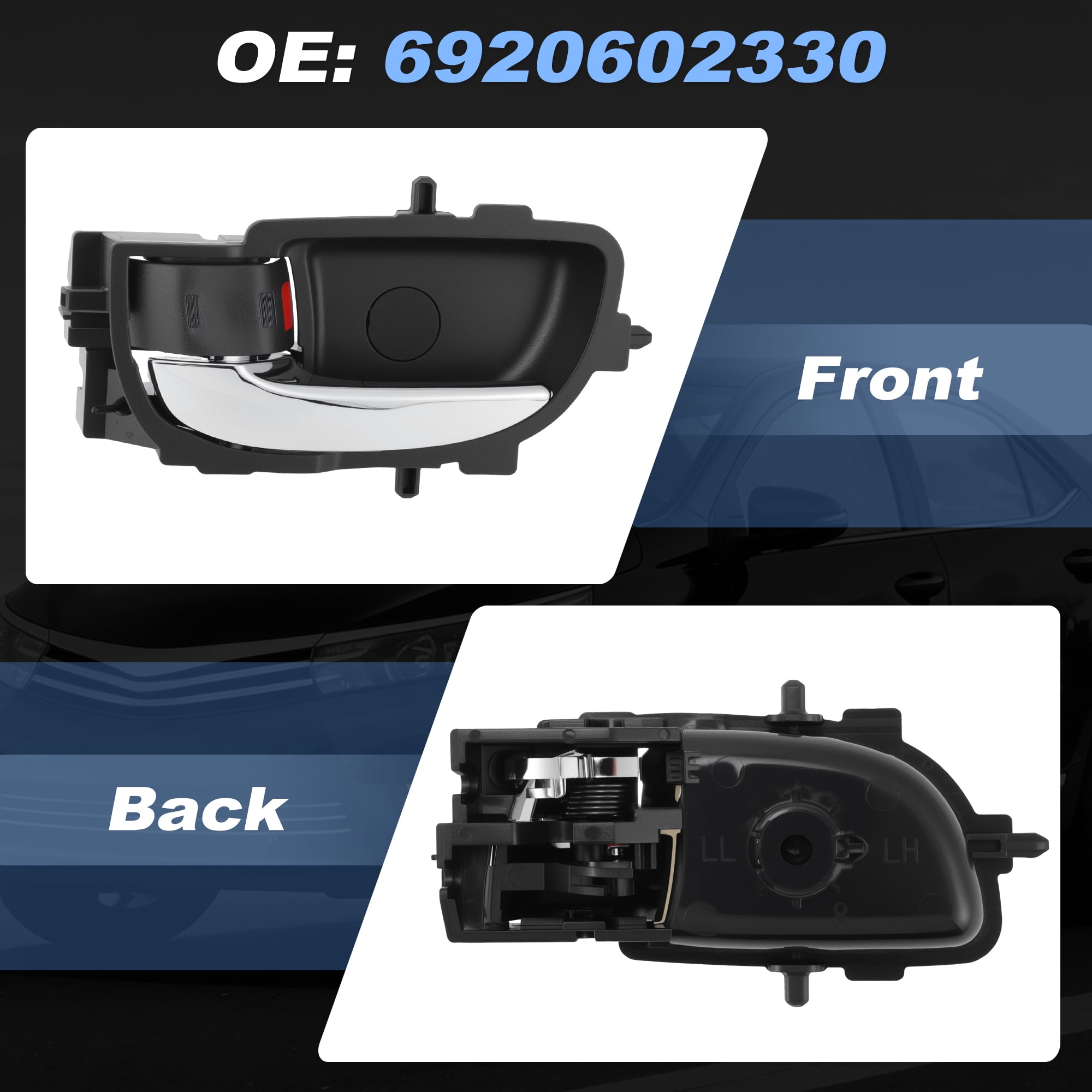 Unique Bargains 6920602330 Car Interior Door Handle for Toyota Corolla 2014-2019