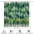 thumbnail image 2 of Nature Forest Shower Curtain Bathroom Sets Toilet Lid Rug, Bath Mat And Contour Mat, Shower Curtain 4Pcs, 2 of 6