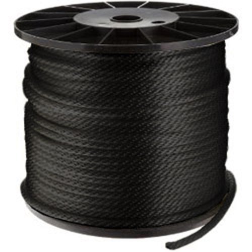 CWC Solid Braid Nylon Rope 3/16" x 1000 ft., Black