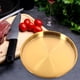 thumbnail image 5 of Plato redondo de acero inoxidable, plato de cena de Metal, plato de Camping, plato de carne, 5 of 6