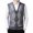 Grey, variant on Men's Wool V Neck Knitted Sweater Vest Casual Versatile Cardigan with Double Pocket Sleeveless Plaid Color Block Design for Stylish Layering