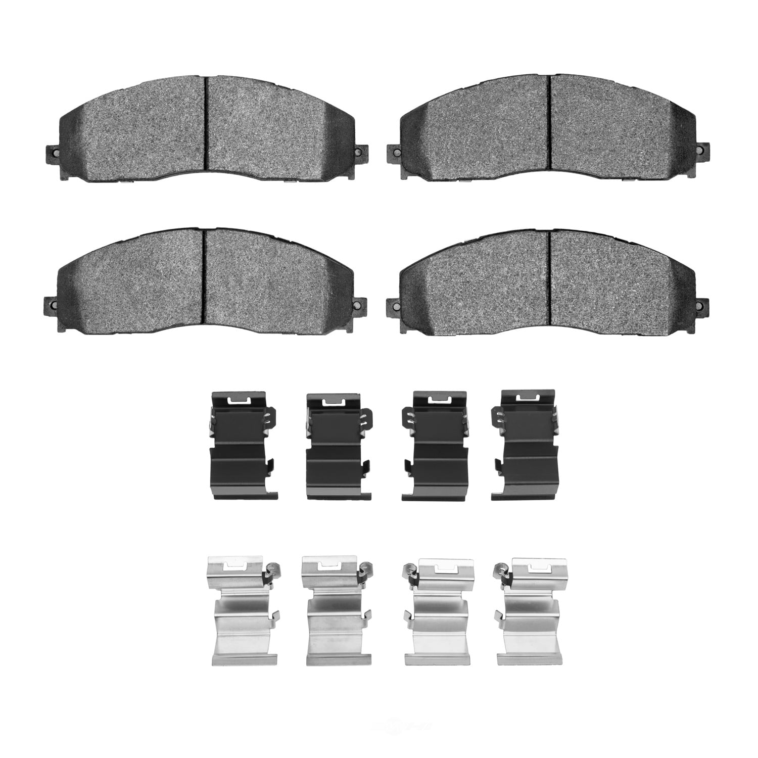 Dynamic Friction Company 1551-1680-01 DFC 5000 Advanced Brake Pads - Semi Metallic and Hardware Kit