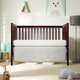 thumbnail image 3 of CASEMIOL 5-In-1 Convertible Crib, New Zealand Pinewood Baby Bed,Baby Crib With 3 Height Adjustment, Non-Toxic Finish, Easy to Assemble, Espresso, 3 of 13