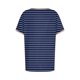 thumbnail image 5 of Blusas para las Mujeres Casual, Rayas Impresas Patchwork Manga Corta Cuello Redondo Top Hecho de 95% Poliéster 5% Spandex para el Verano, Tops Cortos para las Mujeres, 5 of 5