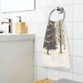 thumbnail image 3 of Yayeee 2 Pack Hand Towels for Bathroom 100% Cotton 16" x 28" Soft Absorbent Kitchen Towel, Hand Drawn Christmas Stars, 3 of 7