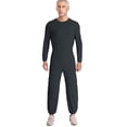 thumbnail image 1 of CHICTRY Combinaison Adaptative pour Hommes Manches Longues Poignets Élastiques Combinaison Anti-Rayures Col Rond Justaucorps d'Infirmière Gris Foncé m, 1 of 5