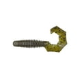 thumbnail image 1 of Lunkerhunt - Hexa Grub - Green Pumpkin - 3", 1 of 1