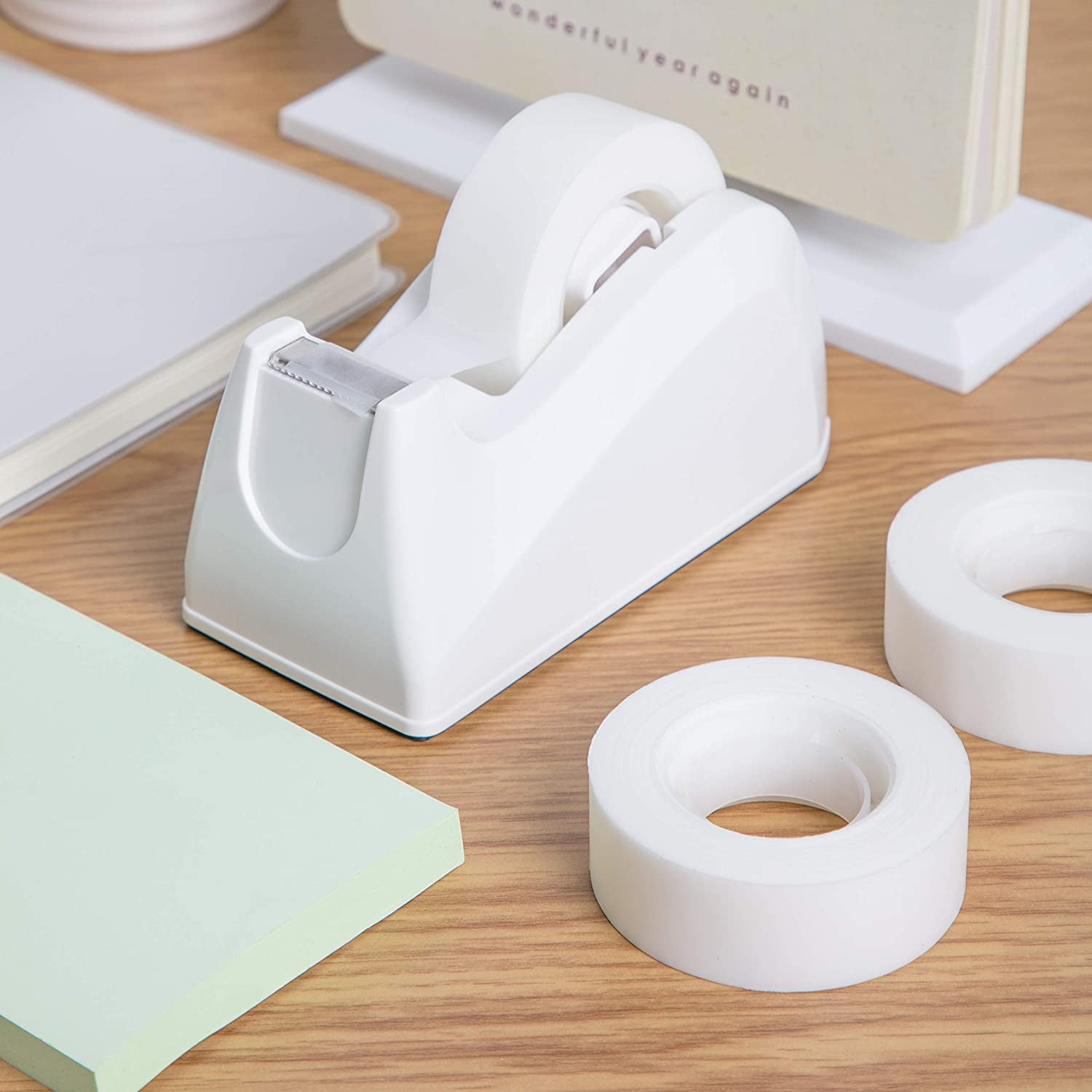 Pen+Gear Invisible Tape with Dispenser Set, White, 16 Count, New Condition, Manual Tape Dispenser