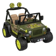 Power Wheels Realtree Jeep Wrangler Battery-Powered Ride-on, 12 V, Max Speed: 5 mph