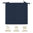 thumbnail image 5 of Textured Solid Indigo Blue Premium Dining Seat Cushion (2-Pack), 5 of 8