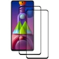 thumbnail image 1 of 3 Pieces Compatible for Samsung Galaxy M51 Tempered Glass [Full Adhesive] [Full Cover] Case Friendly Bubble Free Anti Scratch Tempered Glass Screen Protector- Black, 1 of 5