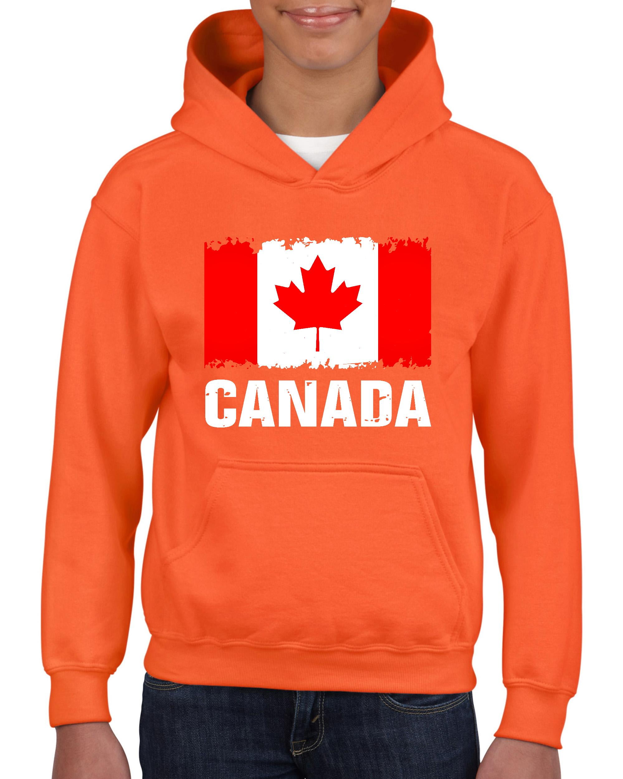 Mom's Favorite Youth Canada Flag Canadian Hoodie For Girls and Boys