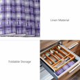 thumbnail image 6 of Placemats Set of 8, Purple Plaid Woven Placemat, Linen Place Mats for Kitchen/Dining Tables, Modern Art Checkered Farmhouse Washable Table Mats for Party, 6 of 8