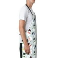 thumbnail image 3 of Lsque Colorful Hat Snowman Waterproof Apron Chef Aprons for Men Heavy Duty Chemical Work Apron Extra Long Grilling Aprons with Adjustable Bib Apron, 3 of 9