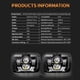 thumbnail image 2 of Faros Led Rectangulares Para Camiones Luz De Trabajo Todoterreno A Prueba De Agua Faros Delanteros Led A Prueba De Polvo,180W 5X7 6X7 Speravity VI011901-01, 2 of 6