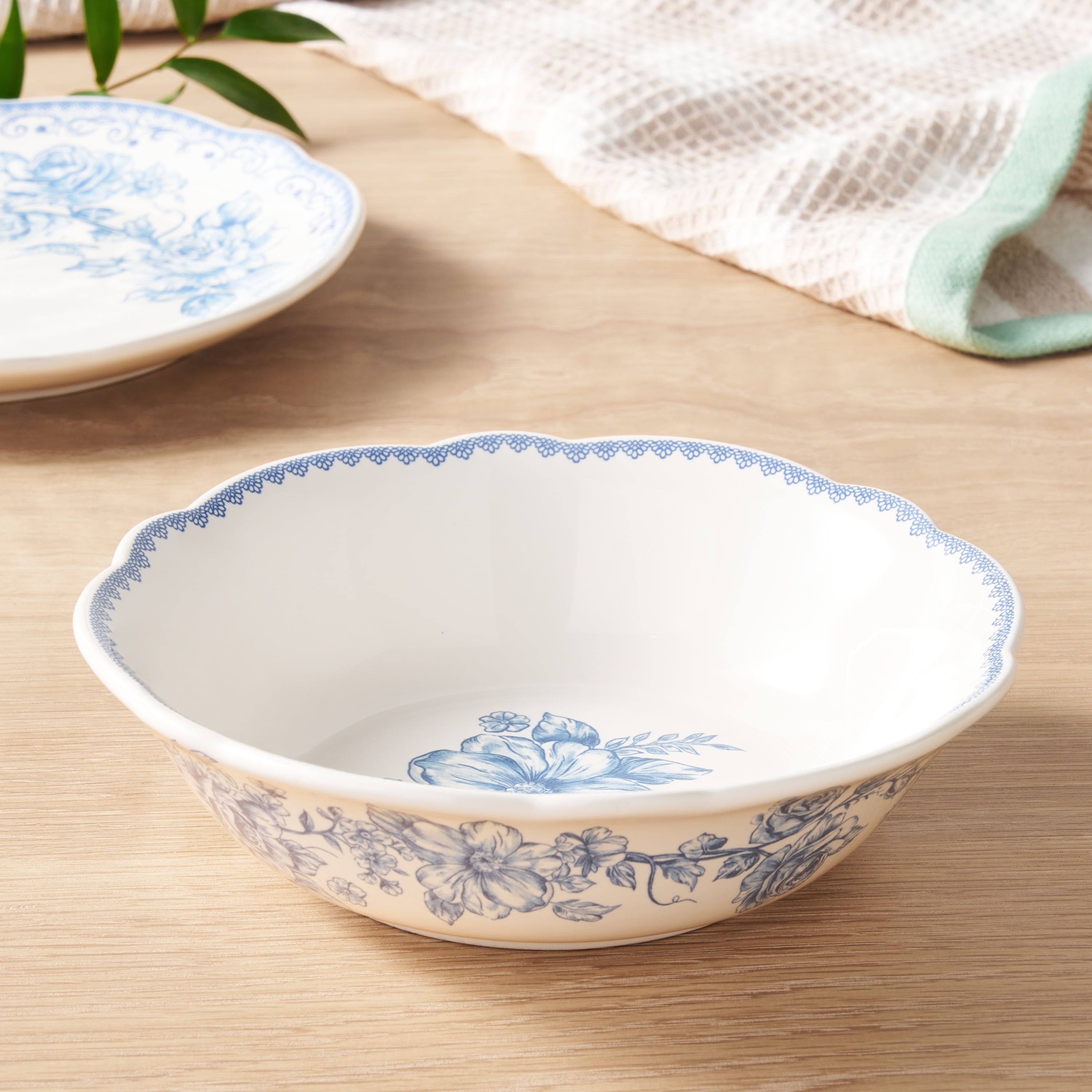 The Pioneer Woman Agatha Stoneware Cereal Bowl, Blue