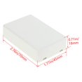 thumbnail image 2 of HUGFEGWE 2Pcs Dustproof Electronic Junction Box Plastic Enclosure Project Box for Electronic Projects ABS White 2.76" x 1.77" x 0.71" U2536-18918, 2 of 7