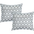 thumbnail image 3 of Chic Home Lovey 2-Piece Reversible Geometric Duvet Cover Set, Twin, Grey, 3 of 4