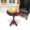 thumbnail image 2 of Mini mesa redonda para casa de muñecas - Modelo de mini mesa redonda de madera de 112 cm / Modelo de mesa de comedor para casa de muñecas Modelo de mesa redonda con encaje, 2 of 4