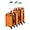 Orange, variant on 3-in-1 Multifunctional Large Capacity Traveling Storage Suitcase, Luggage Set ABS Suitcase 3 Piece Set with TSA Lock Spinner Wheels 20" 24" 28", 3-in-1 Orange Luggage