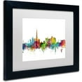 thumbnail image 2 of Trademark Fine Art "Dubai Skyline" Canvas Art by Michael Tompsett White Matte, Black Frame, 2 of 4