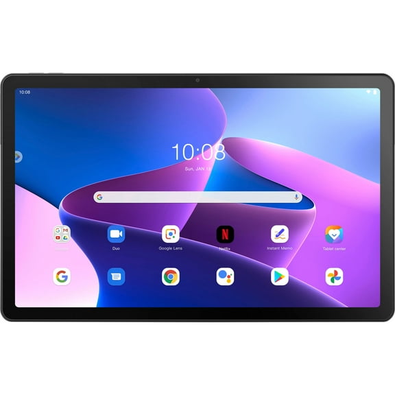 Lenovo Tab M10 Plus (3rd Gen) TB125FU Tablet, 10.6" 2K, MediaTek MT6769V/CU Helio G80 (12 nm) Octa-core, 3 GB, 32 GB Storage, Android 12, Storm Gray