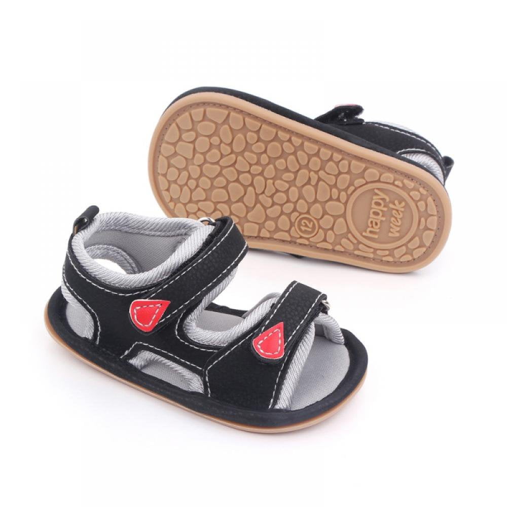 Chaussures d'Été pour Bébé Garçon Nouveau-Né Sandales en Cuir